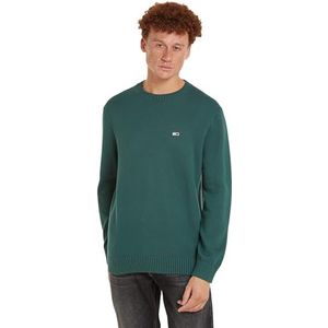 Tommy Jeans Heren TJM Slim Essntls C-hals trui Truien, Hof Groen, S