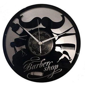 Instant Karma Clocks Wandklok van dubbel vinyl voor kappers, Barber Shop, kapsalon cadeau-idee modern design schoonheidssalon