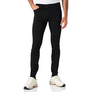 7 For All Mankind Paxtyn Tapered Luxe Performance Plus Jeans voor heren, zwart, 36W x 36L