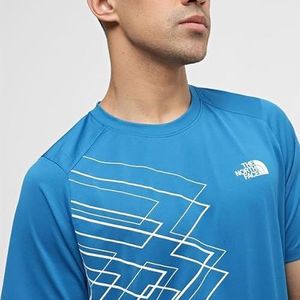 The North Face Mountain Athletic Graphic T-Shirt Adriatic Blue/Asphalt Grey/Tnf White S