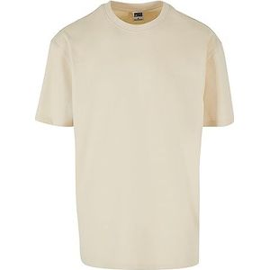 Urban Classics Heren T-shirt Triangle Tee, korte mouwen, bovendeel voor mannen, verkrijgbaar in 2 kleuren, maten S - 5XL, zand, XL