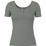 PIECES Pckitte Ss Top JRS Noos Bc, Castor Gray, XL