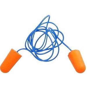 Oordopjes van schuimrubber, 2 oordopjes met koord, 31 dB, voor werk, slapen, leren, lezen, reizen, snurken, gehoorbescherming