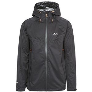 DLX Edmont II, zwart, XS, waterdichte jas met capuchon voor heren, X-Small, zwart
