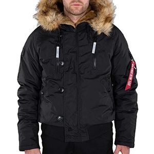 ALPHA INDUSTRIES heren winterjas, zwart/reflecterend., XXL
