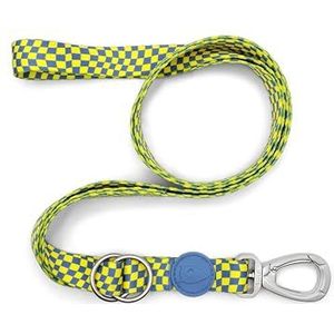 MORSO® Multifunctionele trainingslijn, 3 lengtes, 1 riem, voor grote honden, maat L 200/100/65 cm, geel en lichtblauw