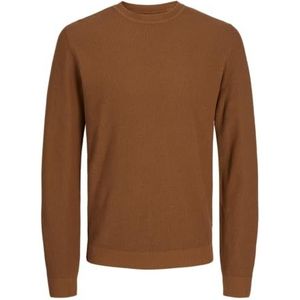 Jack & Jones Jprcclucas Structure Knit Crew Neck, Nuthatch, S