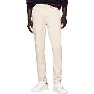 Tommy Hilfiger Bleecker Essential Twill Slim Fit chino's voor heren, Klassieke Beige, 31W / 36L