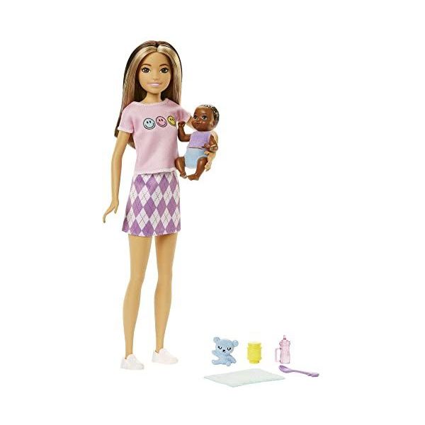 optellen Ambitieus Gewoon Barbie skipper babysitter met kinderbedje en kinderstoeltje - speelgoed  online kopen | De laagste prijs! | beslist.nl