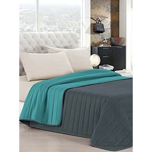 Elegant Sprei zomer 260 x 270 cm Azzurro / Grigio