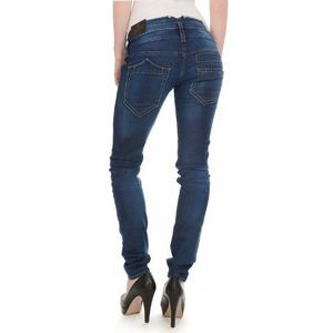 Prachtige damesjeans 5303 D9600 Pitch Denim Powerstretch Skinny/Slim Fit (groen) normale tailleband