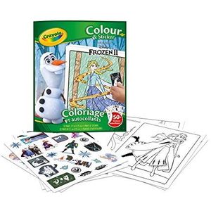 CRAYOLA - Disney Frozen 2 Sticker Kleurboek, 32 Pagina's, 4 Vellen Stickers, 04-5864G