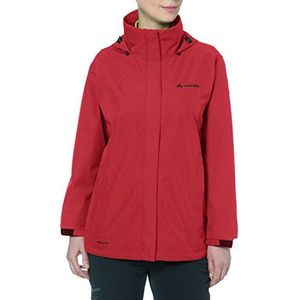 VAUDE Regenjas voor dames, licht, Escape Light Jacket, waterdichte outdoorjas, ademende windbreaker met capuchon, klimaatbesparende wandeljas