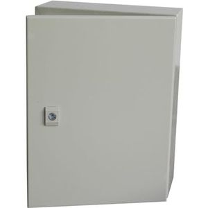 RS PRO Stalen wandbehuizing RAL 7032 IP66, HxBxD 600 mm x 400 mm x 250 mm