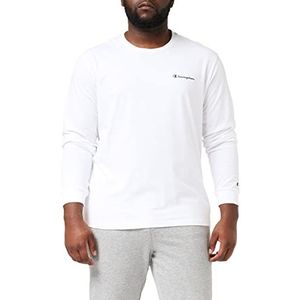 Champion American Classics Small Script Logo T-shirt voor heren, Wit, S