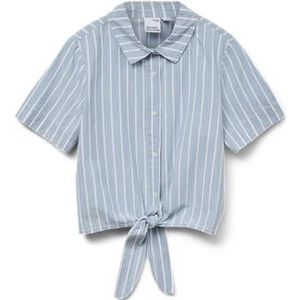 VERO MODA - Blouse - Lichtblauw/Wit - Klassieke Blouse