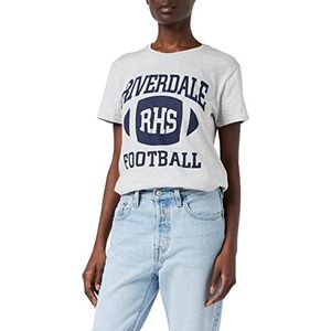 Riverdale RHS Bulldogs Football Vriendje fit t-shirt, Vrouwen, S-5XL, Heather Grey, Officiële Koopwaar