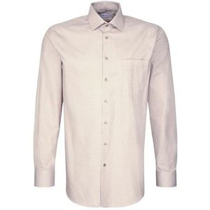 Seidensticker Zakelijk herenoverhemd - Comfort Fit - gemakkelijk te strijken - Kent kraag - lange mouwen - 100% katoen, grijs, 50 NL