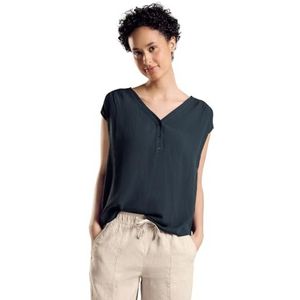 STREET ONE Zomerblouse met structuur, Cool Vintage Groen, 36