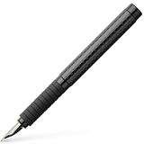 Faber-Castell 148823 - vulpen Basic Black Carbon, veer B, zwart