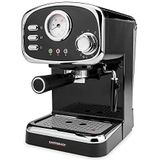 GASTROBACK 42615 Design espressomachine Basic, 1100 watt, draaibare melkop, professionele espressomachine van kunststof, zwart, zilver