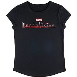 Marvel WandaVision - Wanda Vision Women's Rolled-sleeve Black M
