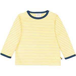 loud + proud Uniseks kindershirt met strepen, van biologisch katoen, GOTS-gecertificeerd sweatshirt, geel (Honey Hon), 62/68 cm