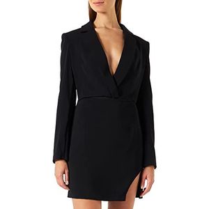 Pinko Alejandra Abito Crepe Stretch cocktailjurk, Z99_Nero Limousine, 46N dames, Z99_zwart Limousine