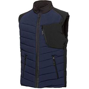 BP 1832-801-1432-3XLn Thermo-vest met thermische gewatteerde voering gevoerd, 100% polyester, nachtblauw/zwart, 3XLn maat