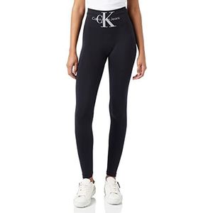 Calvin Klein Dameslegging met hoge taille, zwart, medium