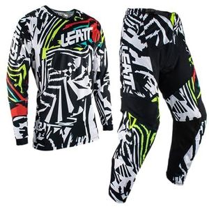 Leatt 3.5 - Motorcross Jersey en Broek Set - Zebra - Polyester