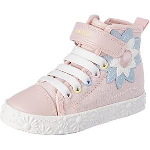 Geox JR CIAK Girl Sneakers, LT Rose/Crystal, Lt Rose Crystal, 36 EU