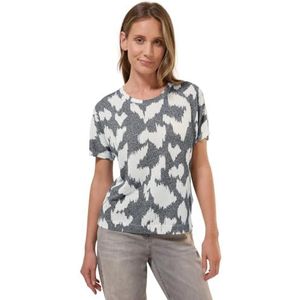 Cecil T-shirt voor dames, volcanic grey, L