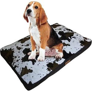 Ellie-Bo Klein hondenbed van rundleer, 100 cm x 66 cm, geschikt voor hondenkooien of -kooien