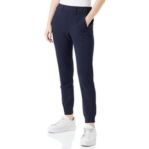 KAFFE Damesbroek, korte lengte, elastische taille, elastische manchetten, regular fit, Midnight Marine, 34
