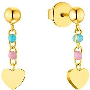 Prinzessin Lillifee Meisjes kindersieraden hartje RVS verguld, geleverd in sieraden geschenkverpakking