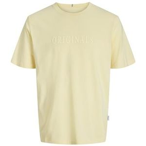 JACK & JONES Jorfrederiksberg Tee Ss Crew Neck Noos voor heren, Double Cream, XS