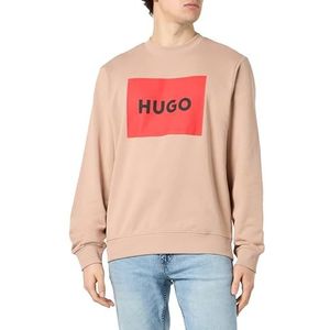 HUGO Sweatshirt voor heren, Medium Beige 267, XS