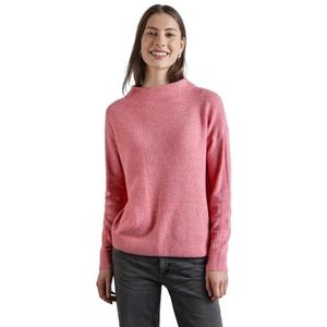 STREET ONE Pullover met structuurmix, Sugar Coral Mel., 46