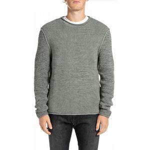 Replay heren trui regular fit, M05 Grey Metal Melange, M