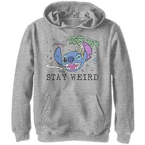 Disney Kids Lilo & Stitch Trippy Stitch Jeugdtrui met capuchon, sport heide, groot, atletisch, sportief heide, L, Sportieve heide, L