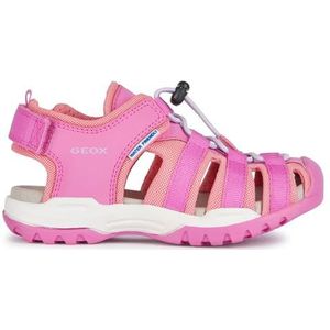 Geox J Borealis Girl B Sandalen voor meisjes, Fuchsia Lt Coral, 33 EU