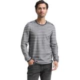 TOM TAILOR - Trui - Marine/Wit - Gestreept - Lange Mouw