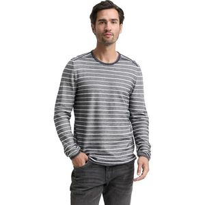 TOM TAILOR - Trui - Marine/Wit - Gestreept - Lange Mouw