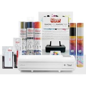 Siser Juliet® Startpakket – inclusief Juliet-snijplotter, vinyl, om op te strijken en te bedrukken, stickers en accessoires