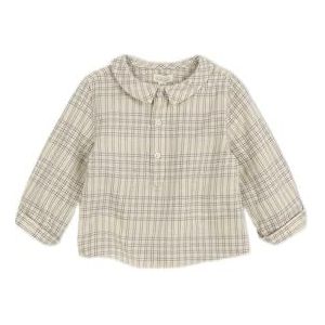 Gocco Kort overhemd met ruitpatroon, paars, normaal voor baby's, Paars, 18-24 Maanden