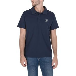 19V69 ITALIA Assen Dark Blue Poloshirt voor heren, Donkerblauw, M