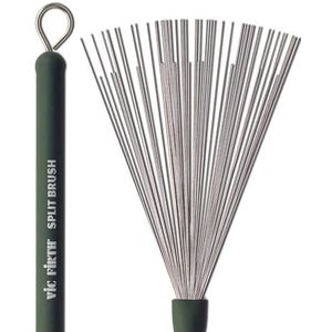 Vic Firth Wire Split Brush - Retractable - Green Handle