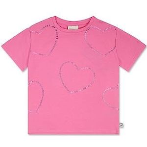 Tuc Tuc T-shirt met roze hartjes, meisjes, Basics Kids, Roze, 14 Jaren