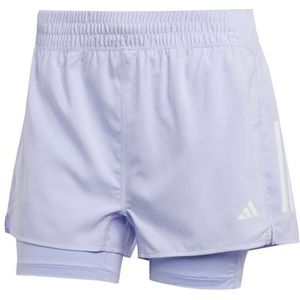 adidas - Own the Run - 2-in-1 Shorts - Zwart - 100% Polyester (Gerecycled)